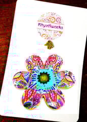 Floral Bliss Wooden Magnet