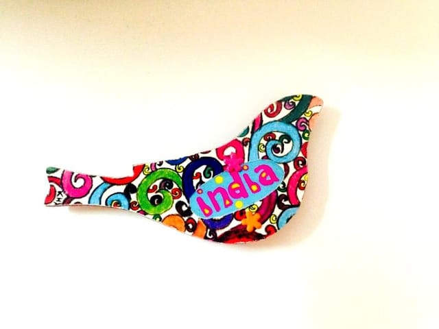 Florosphere Birdie India Wooden Magnet