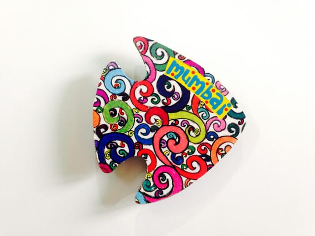 Florosphere Fish Mumbai Wooden Magnet Khyatiworks
