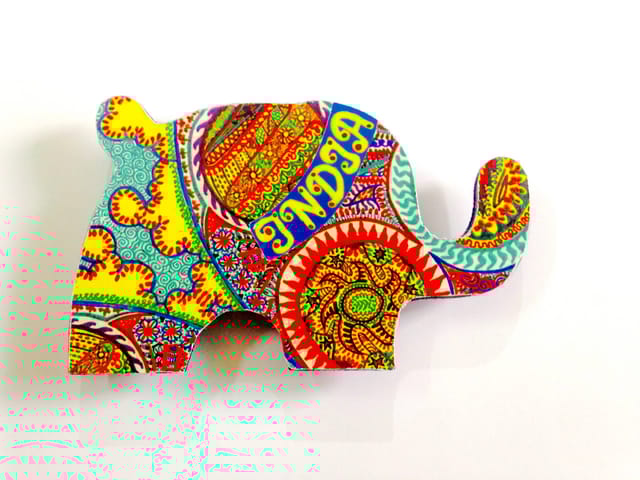 The Elements Elephant India Wooden Magnet Khyatiworks