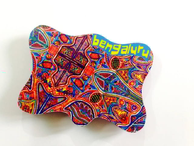 Art Bengaluru Tag Wooden Magnet Khyatiworks