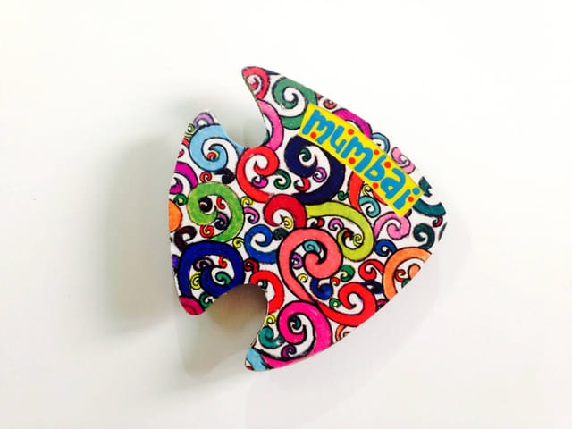 Florosphere Fish Mumbai Wooden Magnet Khyatiworks