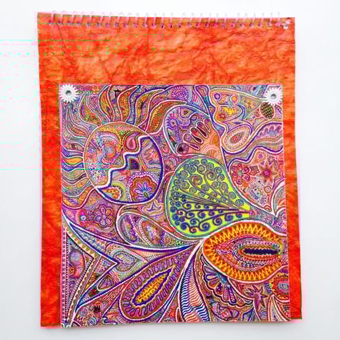 [SOLD] Spiral Notebook - Of What We Are with Daisy Eyelets