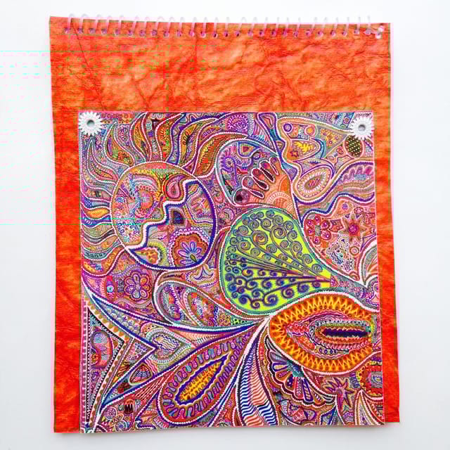 [SOLD] Spiral Notebook - Of What We Are with Daisy Eyelets