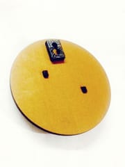 Key Holders - Gear Circle Text Base With Khyati's Phulkari Artwork Frame