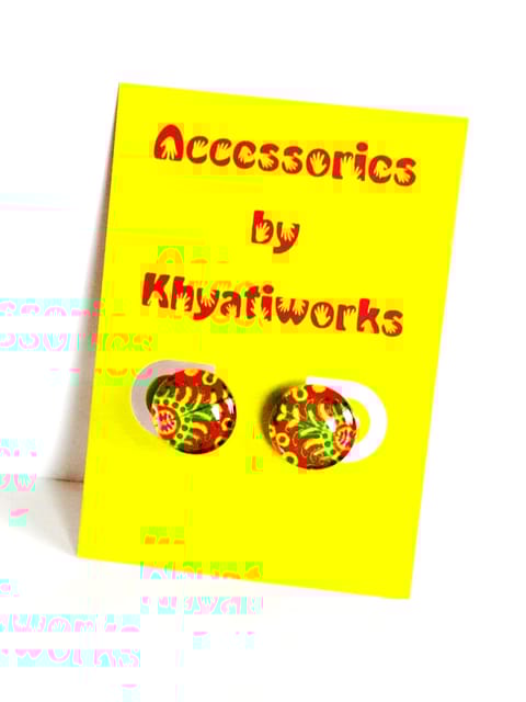 The Phulkari Series Square Studs