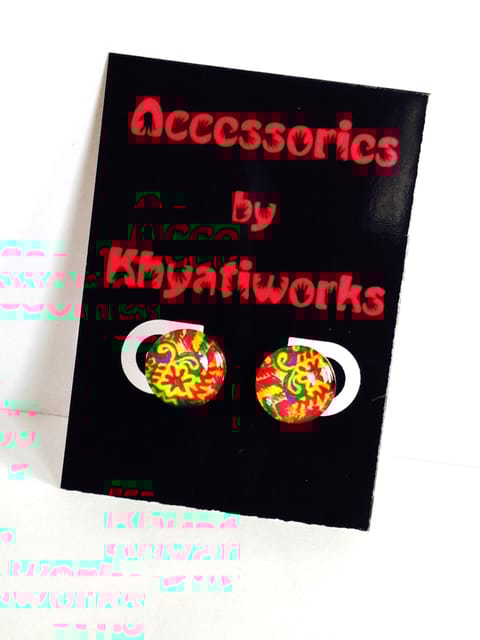 The Phulkari Series Square Studs