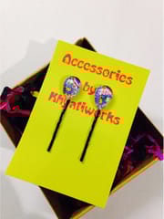 blue world drops hair pin