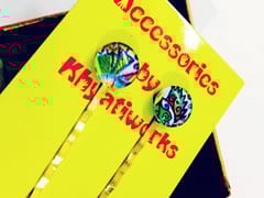 [SOLD] green island round hair pins