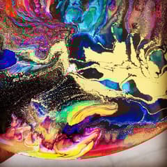 HAPPY RAINBOW RESIN ART PLACEMAT