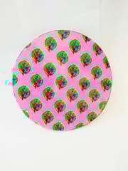 MOR PANKH ROUND COASTERS IN DIFFERENT SHADES OF PINK