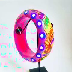 A Quirky Affair - Pink Phulkari Bangle