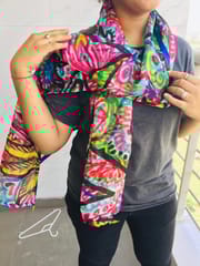 It's All Connected Tabby Silk Stole