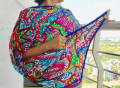 It's All Connected Tabby Silk Stole