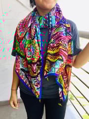 It's All Connected Tabby Silk Stole