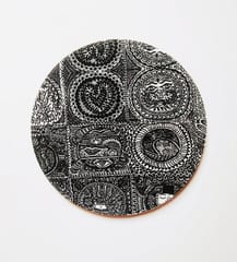 ILLU-GINATION ROUND BOARD COASTER - SET OF 4