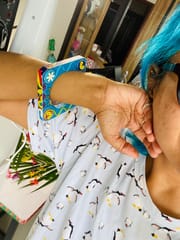 Blue Bangled Beauty
