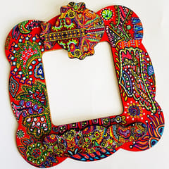 Festive Cheer Handpainted Photo Frame