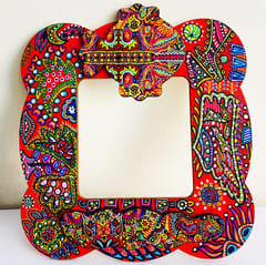 Festive Cheer Handpainted Photo Frame