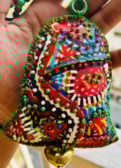 XMas special hangings - bell with beautiful embroidery - for door or wall