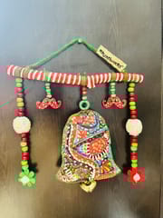 XMas special hangings - bell with beautiful embroidery - for door or wall