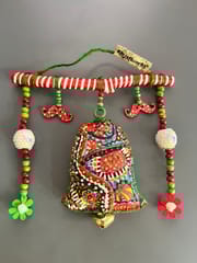 XMas special hangings - bell with beautiful embroidery - for door or wall