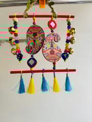 “Mini Noor – Psychedelic Paisley Hanging/ Wind Chime