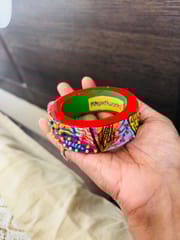 ColorWhirls - a whirl of colors and texture - Single Piece Red base