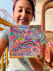 Garden of Cosmic Whimsy - Acrylic on Canvas