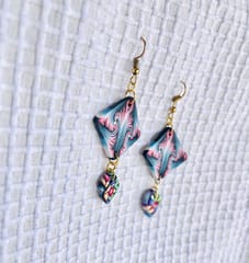Leo handcrafted clay earrings