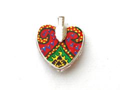 Holi-Heart Glass Pendant