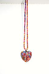 Holi-Heart Glass Pendant