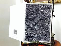 Illu-gination (Reverse Clock) Greeting Card