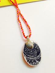 Ice Cream Oval Glass Pendant