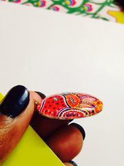 Ice Cream Oval Glass Pendant