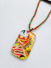 Sunshine Rounded Cuboid Glass Pendant