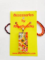 Sunshine Rectangle Glass Pendant