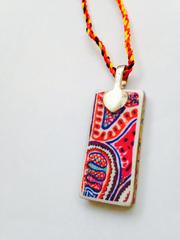 Sunshine Rectangle Glass Pendant