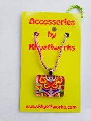 Coloree - Small Rectangle Glass Pendant