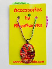 Citrus-Delight Oval Glass Pendant