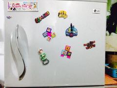 The Colored Steps Fridge Magnet