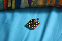 [SOLD] Suryarangi - Hand painted Wooden Pendant