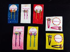 The Blueberry Hearts Bobby Pins