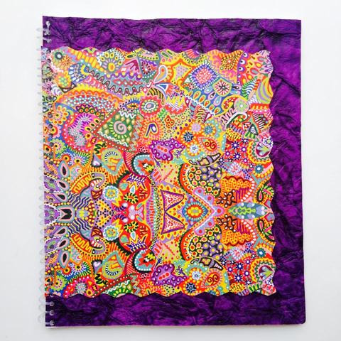 [SOLD] Spiral Notebook - When Colors Speak Purple Backdrop