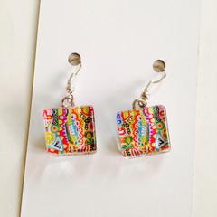 Morning Bliss Glass Pendant and Earrings