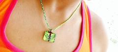 Citrus Blast Rectangle Glass Pendant