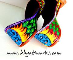 Handpainted Jutti