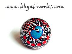 Rudimentary Ring Handpainted Wooden