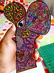 [SOLD] Bibliophile - handpainted bookmark