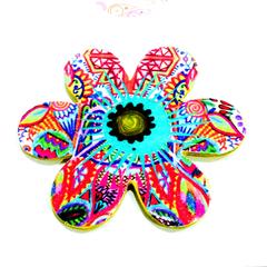 Floral Bliss Wooden Magnet Khyatiworks